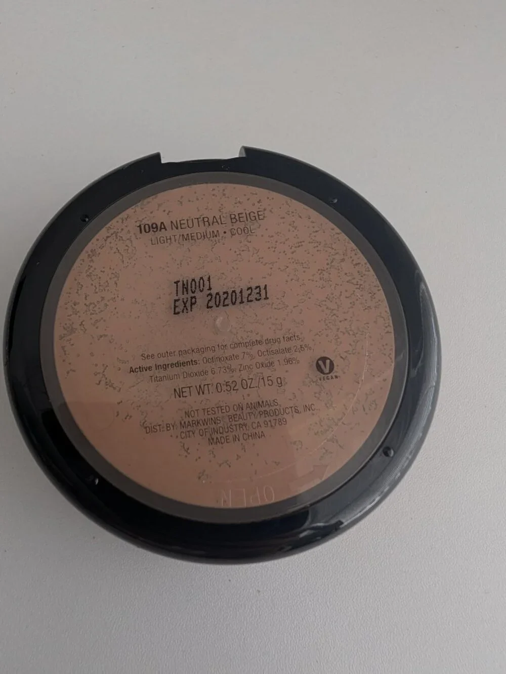 Wet N Wild Mega Cushion Liquid Foundation 109A Neutral Beige 12/2020 NOS 0.52oz